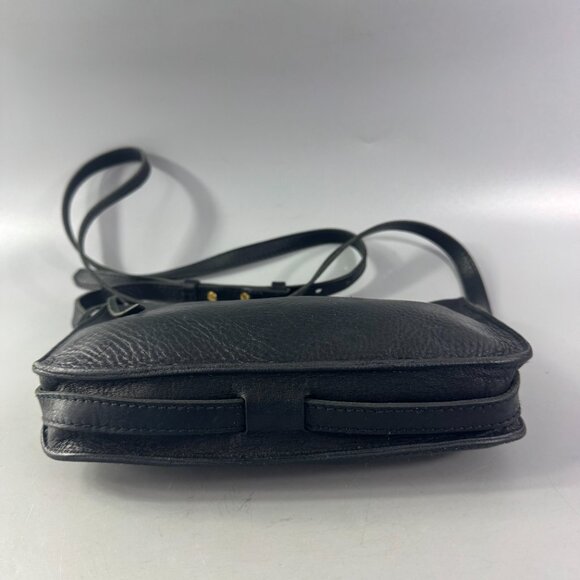 Madewell Simple Black Leather Slim Crossbody Bag - Picture 13 of 15